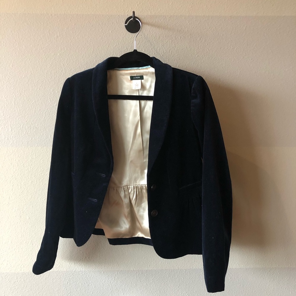 J Crew Velvet Blazer